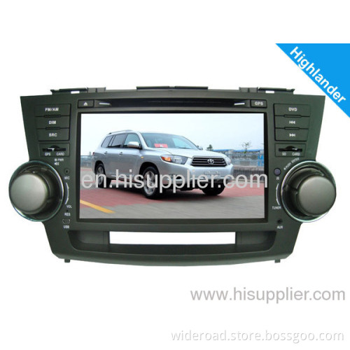 8inch Highlander Car Dvd Player Gps Bt Dvb-t Mp3/4 Mpeg2/4 Am/fm Radio Rds Tmc Ipod Ipod